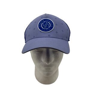 Under Armour Hat Womens Snapback Blue Mesh Back Trucker Fishing Hook Graphic Cap